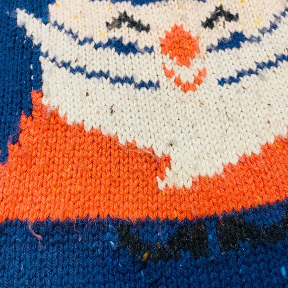 Wildfox Jingle Man Santa Ugly Distressed Sweater L - Picture 14 of 15